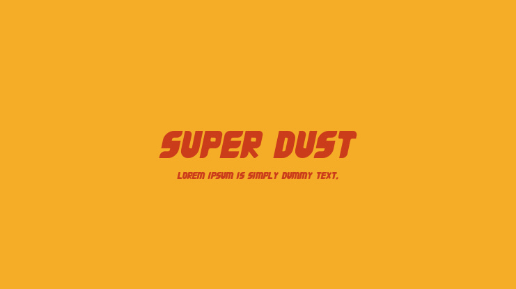 Super Dust Font