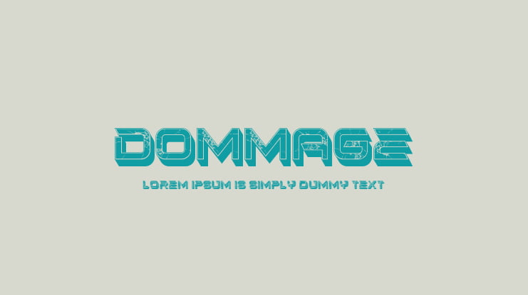 Dommage Font