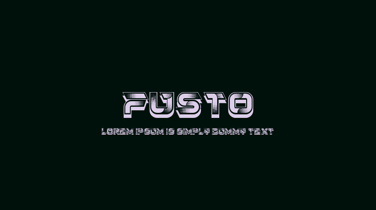 Fusto Font