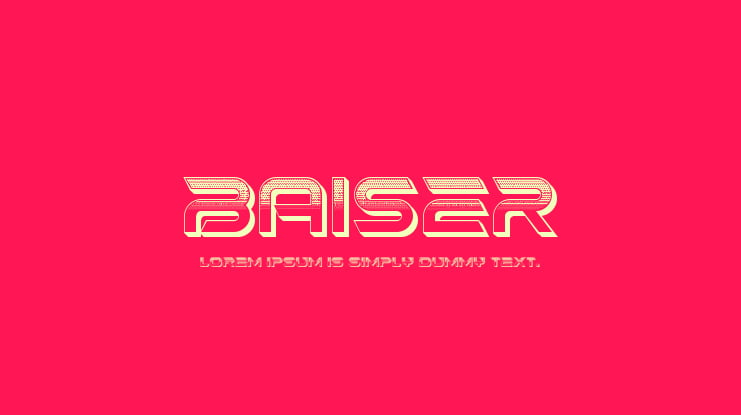 Baiser Font Family