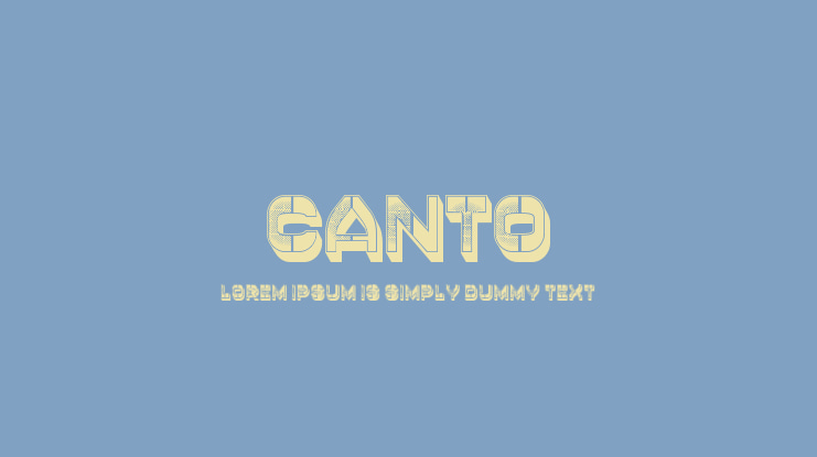 Canto Font Family