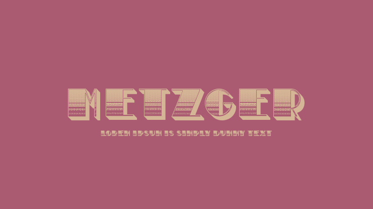 Metzger Font