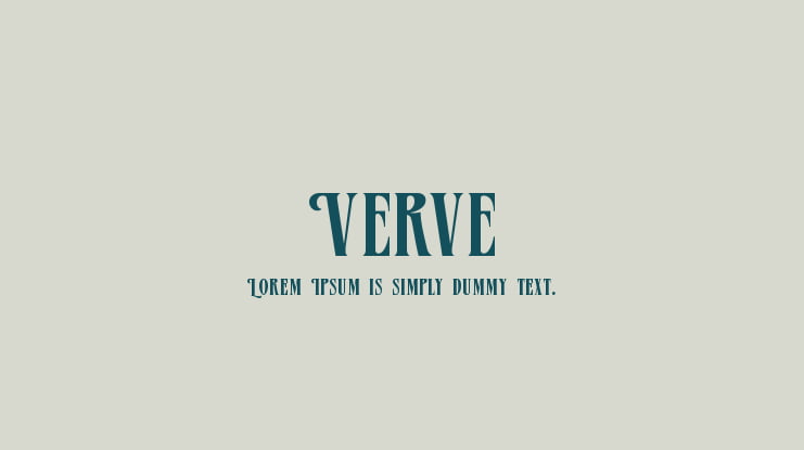 Verve Font Family