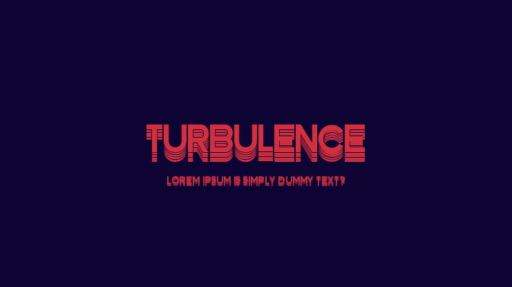 Turbulence Font
