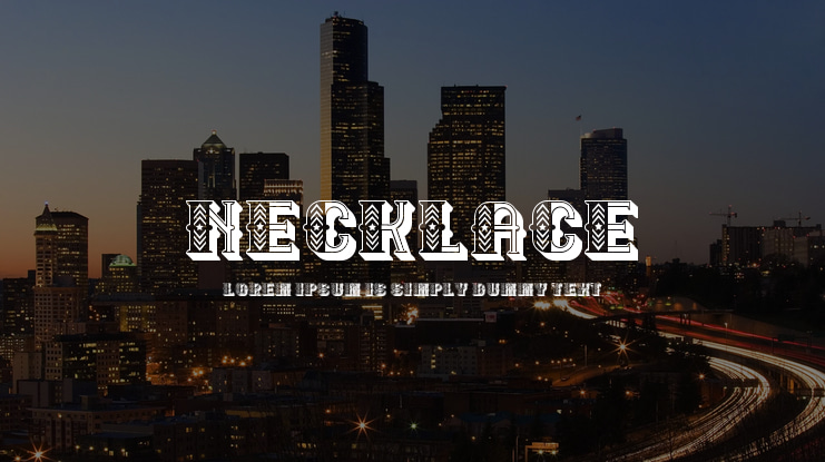 Necklace Font Family