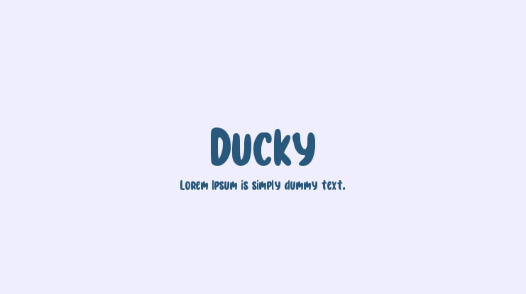 Ducky Font