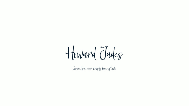 Howard Jades Font