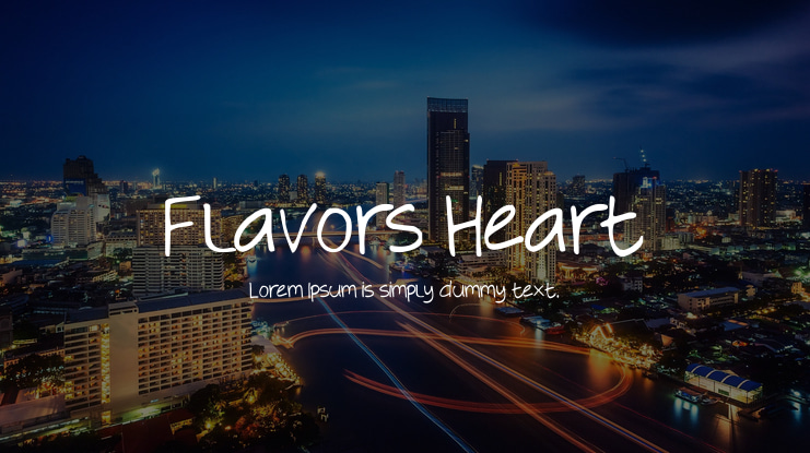 Flavors Heart Font