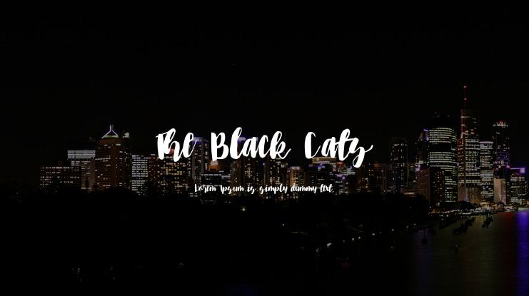 The Black Cats Font
