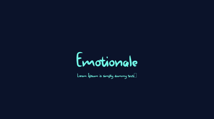 Emotionale Font
