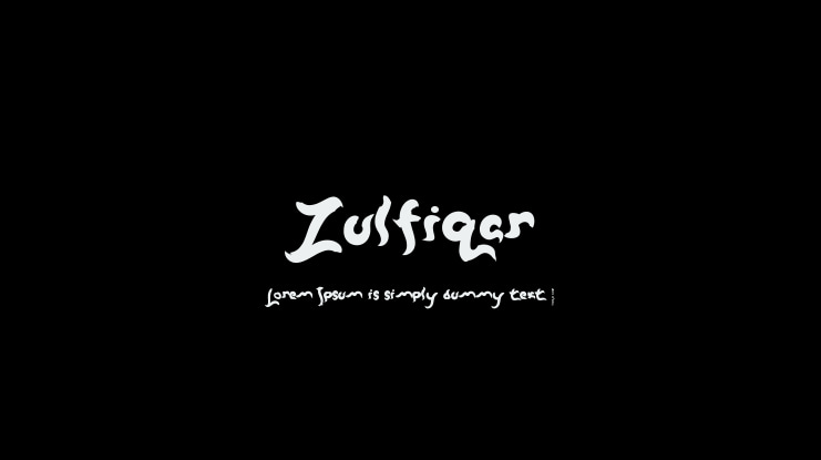 Zulfiqar Font