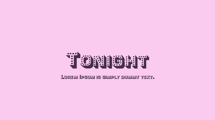Tonight Font Family