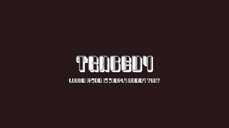 Tragedy Font