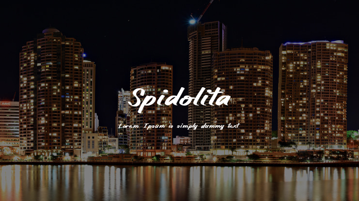 Spidolita Font