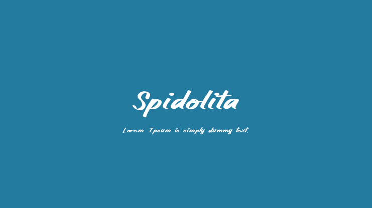 Spidolita Font