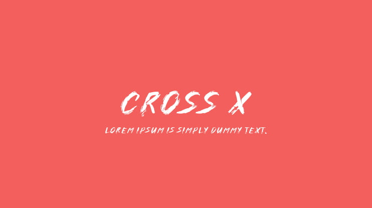Cross X Font