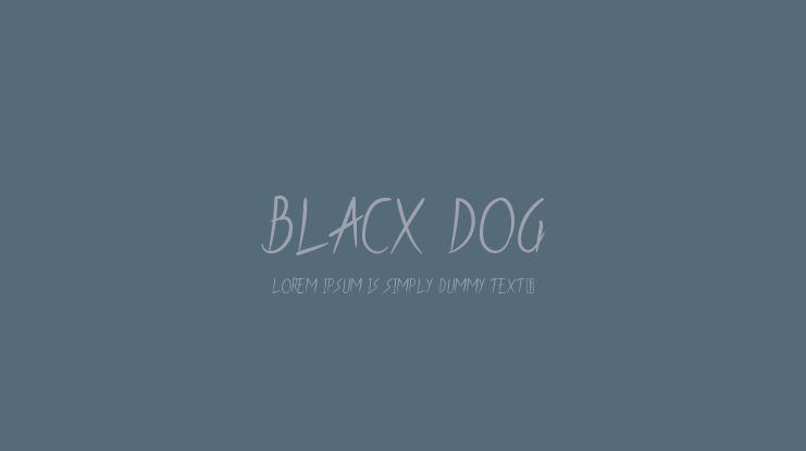 BLacx Dog Font
