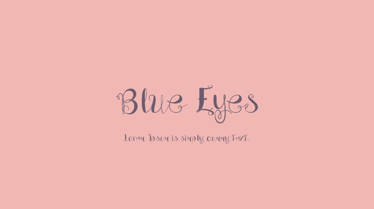 Blue Eyes Font