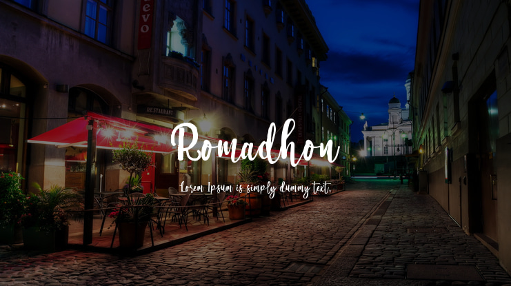Romadhon Font