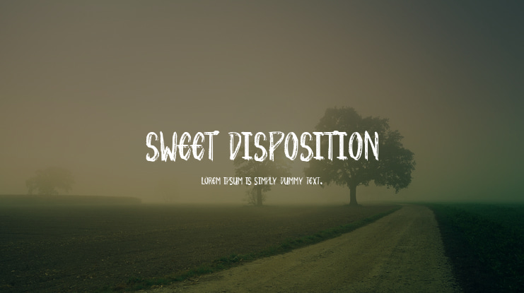 Sweet Disposition Font