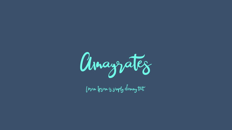 Amayrates Font
