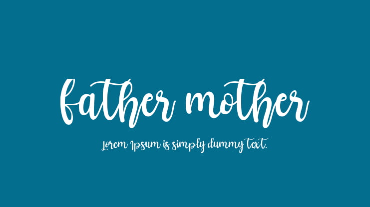father mother Font