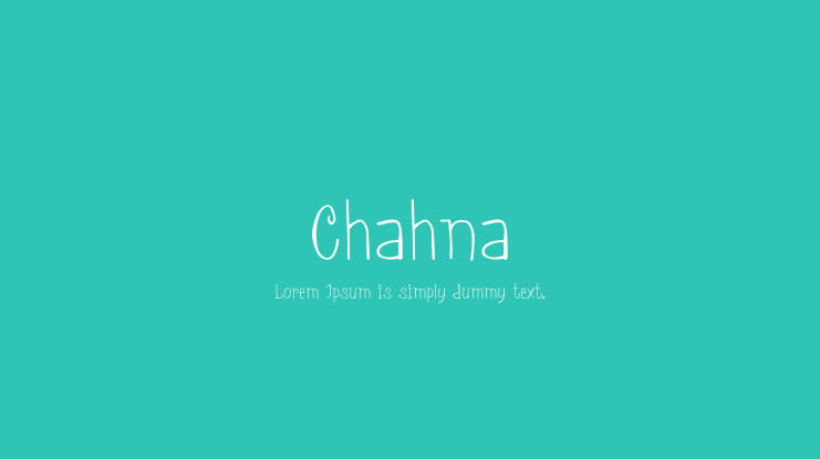 Chahna Font Family