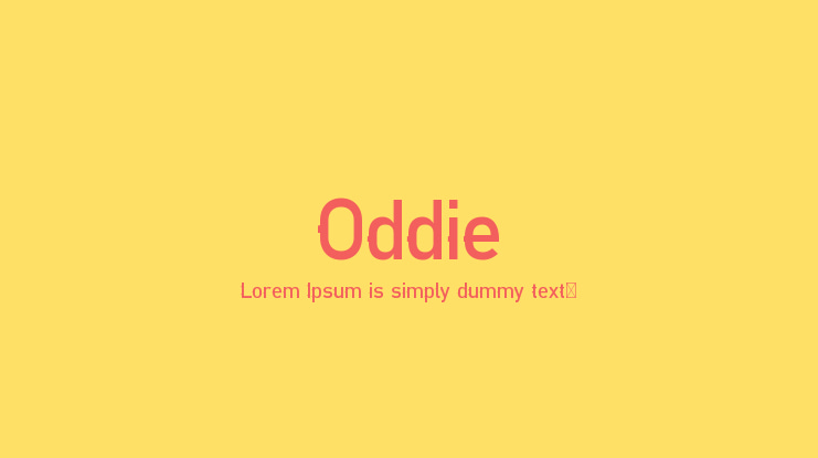 Oddie Font