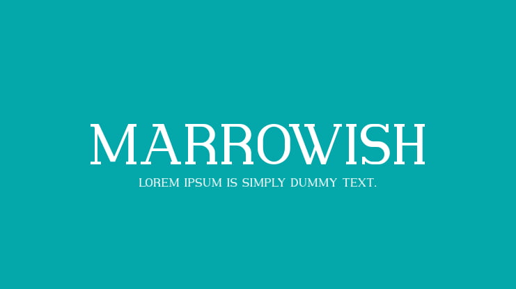 Marrowish Font