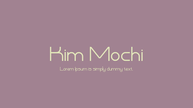 Kim Mochi Font
