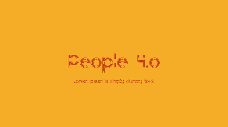 People 4.o Font