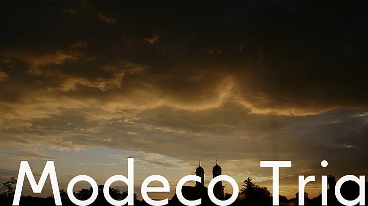 Modeco Trial Font Family