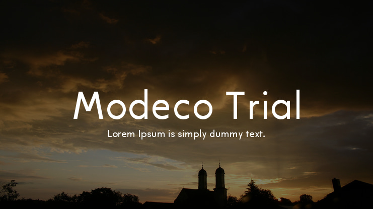 Modeco Trial Font Family
