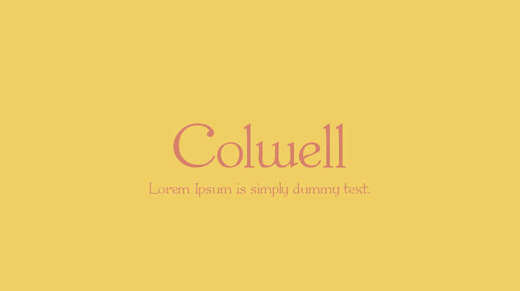Colwell Font