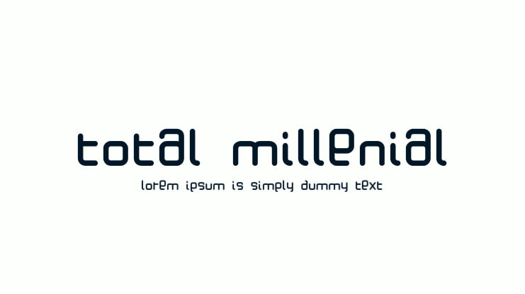 Total Millenial Font