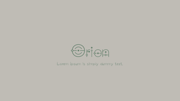 Orion Font