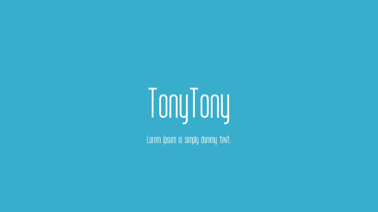 TonyTony Font