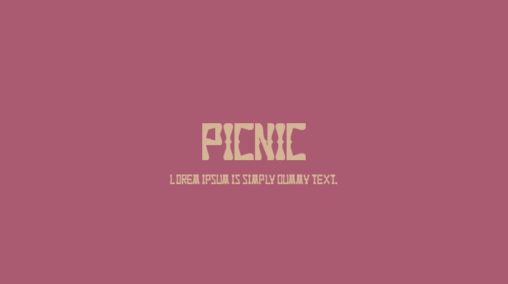 PICNIC Font