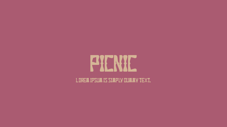 PICNIC Font