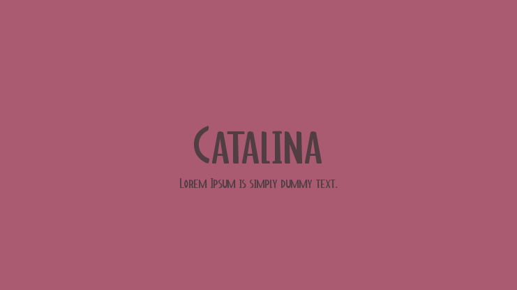 Catalina Font