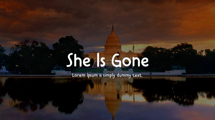 She Is Gone Font