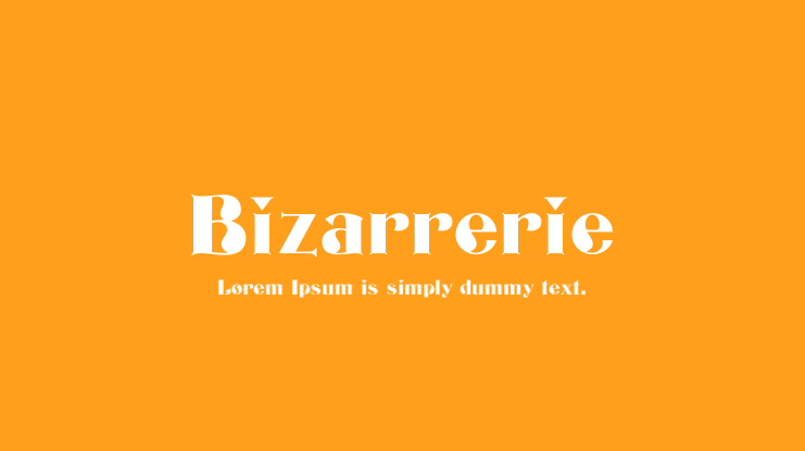 Bizarrerie Font