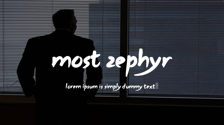Most Zephyr Font