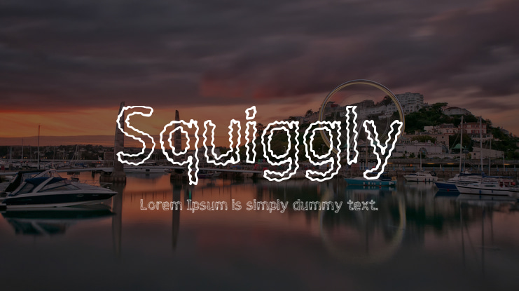 Squiggly Font