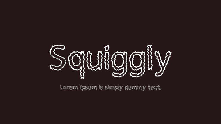 Squiggly Font