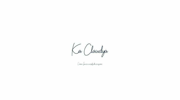 Ka Claudya Font