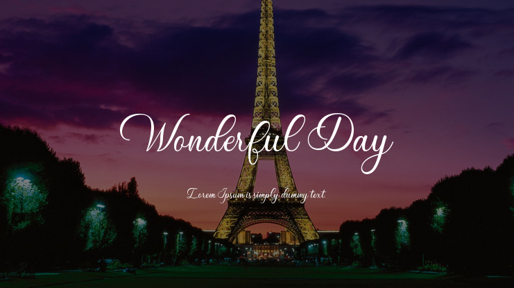 Wonderful Day Font
