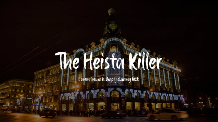 The Heista Killer Font