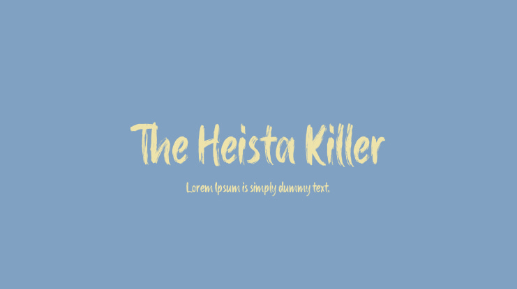 The Heista Killer Font