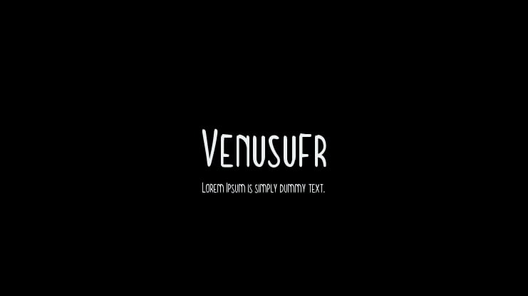 Venusufr Font